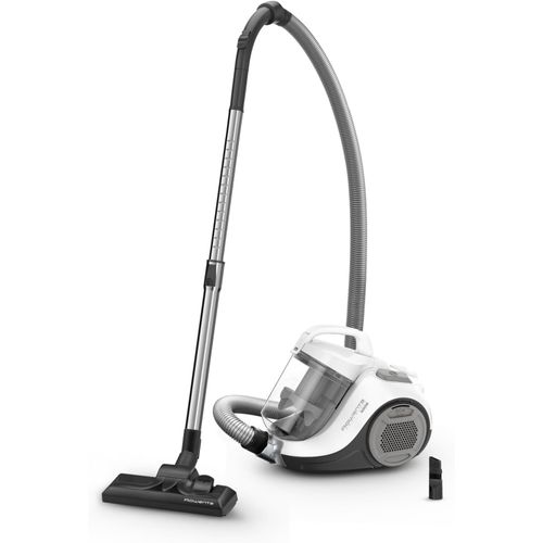 asas-Aspirateur Sans Sac,Moteur Basse Consommation,Puissance 900 W,Format Compact,Haute Filtration,Rayon D'Action De 7,6M,Swift Power Cyclonic Blanc Ro2917Ea