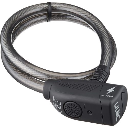 Asas-Cadenas Cble Spirale Avec Alarme The Bee Go | Technologie Neo Alarm | Capteur De Mouvement 110 Db | Acier Tress | 2 Cls Uniques | Piles Incluses