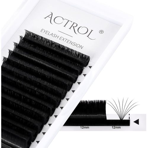Asas-Cils Auto-Enveloppants Easy Fan Lashes Extensions De Cils 0.05 paisseur D 70 Curl 9-16mm Plateau Mixte Pour La Technique Du Volume Extensions De Cils Cils 3d-20dwithstand 100