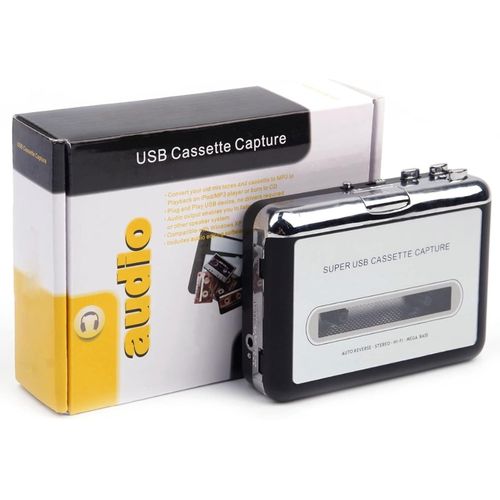 Asas-Convertisseur De Cassette Usb Enmp3 Capture,Convertisseur De Cassette Le Lecteur De Bande Numrique Portable Capture La Cassette Audio Stro/Bande Vers Pc Convertisseur De Commutateurmp3 Avec Casq