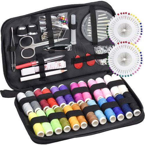 Asas-Kit Couture,Set De Couture Complet Avec Outils,Bote,Accessoires De Couture,Ciseaux En Acier Inoxydable Bobine De Fil D'aiguille