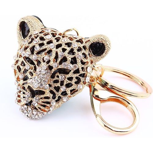 Asas-Lopard Tte Porte-Cls Charm Pendentif Sac  Main Sac Porte-Cls Dcoration Porte-Clefs Animal Porte-Clefs Lopard Femme