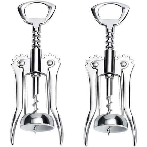 Asas-Lot De 2 Ouvre-Bouteille Portable En Acier Inoxydable-Type D'aile-En Mtal-Sommeliers-Tire-Bouchon-Dcapsuleur-Tire-Bouchon-Installation Facile-Facile  Utiliser