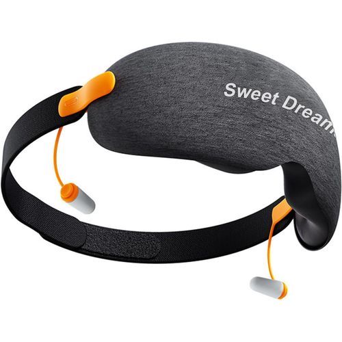 Asas-Masque De Nuit 3d Rglable-Masques De Sommeil En Mousse Mmoire Confort,Avec Bouchons D'oreille-Cache Yeux Pour Dormir Pour Hommes Et Femmes,Voyage En Avion Accessoire,Cache Oeil