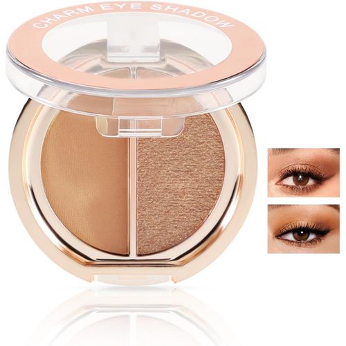 Asas-Ombre  Paupires Double Couleur Palette,Ombre  Paupires Mtallique Matte & Scintillante Poudre Ultra Pigmentaire Longue Dure Palette De Maquillage Des Yeux