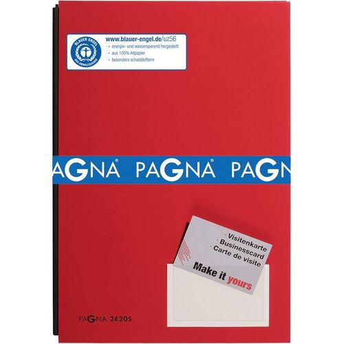 Asas-Parapheur Color,Format A4,20 Compartiments,Rouge