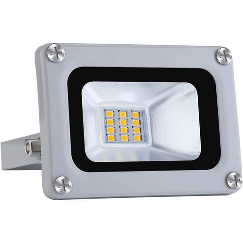 Asas-Projecteur Led 10 W-1600 Lm-Super Lumineux-Projecteur Extrieur-Ip66-tanche-Lumire Du Jour 5000 K-Idal Pour Un Jardin,Un Garage,Un Htel,Etc.,Blanc Froid