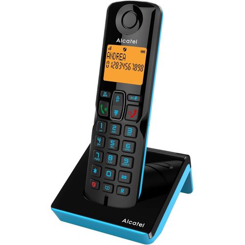 Asas-S280 Noir Et Bleu,Mains Libres,Fonction Blocage Des Appels Indesirables,Repertoire 50 Noms Et Numros