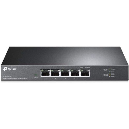 asas-Tl-Sg105-M2 Switch 2.5 Gigabit 5 Ports 2.5 Gbps,Ethernet,Rj45,Boitier Mtal,Plug-And-Play,Nas 2.5G,Serveur 2.5G,Ordinateur De Jeu,Vido 4K