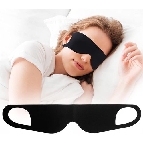 Asas-Zero Pressure Masque De Sommeil Lger Et Respirant Pour Le Sommeil Avec Sangles lastiques Suspendues Aux Oreilles Pour Toutes Les Positions De Sommeil Hommes Femmes Doux Et Confortable Noir