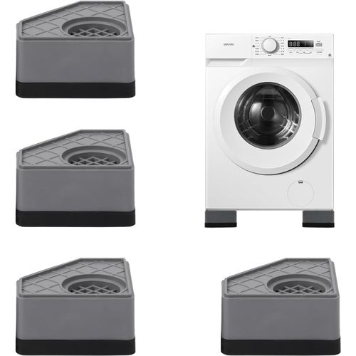 asas456-4 Pices Patins Anti Vibration Machine A Laver Support,Tampons  Pied Amortisseurs Lave Linge,Sche-Linge Anti-Drapant Patin Machines  Laver Stabilisateur En Caoutchouc,Gray