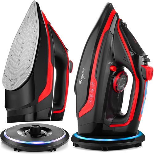 asas456-Lgoir-2632 Fer  Repasser  Vapeur Sans Fil Avec Base|Temprature Et Dbit De Vapeur Rglables|Repassage Vertical,Stop-Goutte,Anticalcaire,Autonettoyant|Avec Rservoir D'Eau