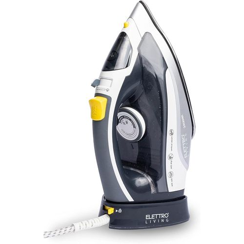 asas456-Lui-Fer  Repasser Sans Fil,2400 W,Plaque En Acier Inoxydable,Systme Autonettoyant,Gris,Noir,Jaune,Blanc