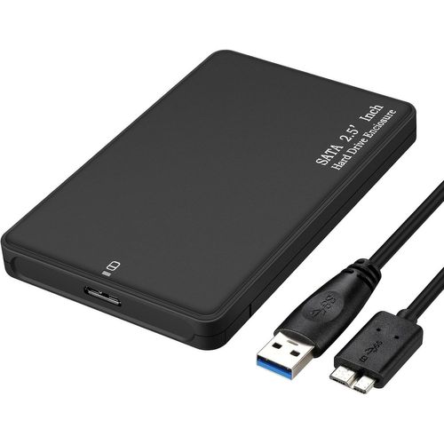 Asbter USB 3.0 HDD SATA disque dur externe botier de disque pour 9.5mm 7mm 2,5 pouces SATA HDD et SSD [USB 3.0 cble et sans outil]