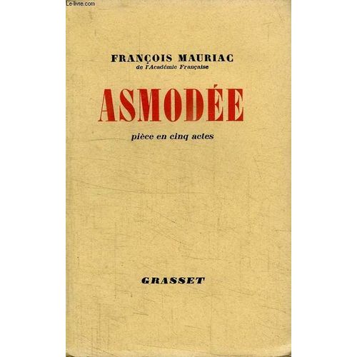 Asmodee. Piece En Cinq Actes.    Format Broch 