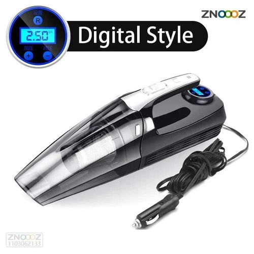 Aspirateur de voiture multifonction portable avec affichage numrique,pompe de gonflage,compresseur d'air gonflable automatique,utilisation pour les touristes - Type Digital Style #C