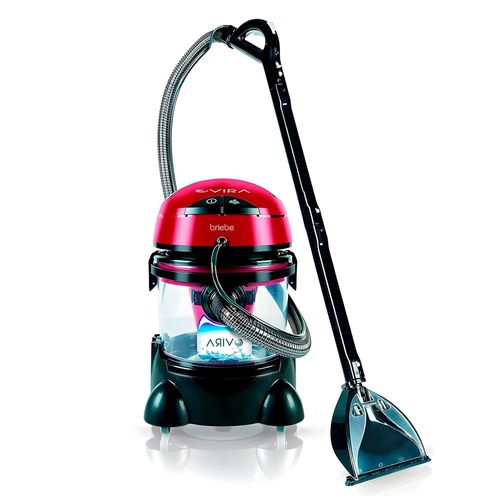 Aspirateur Laveur pour Tapisserie de Voiture, Nettoyant pour Taches d'Animaux, 2400W, Noir/Rouge, Briebe, Vira
