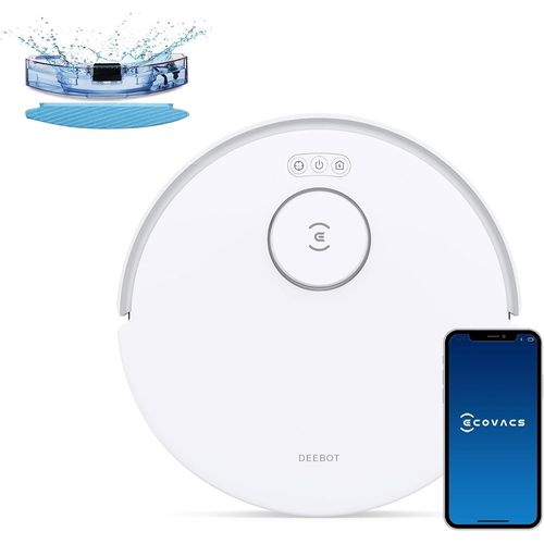 Aspirateur Robot Deebot N20, Robot Aspirateur Laveur 8000Pa, Batterie 300 Min, vitement D'Obstacles, Technologie Anti-Tangle, Tapis Et Poils D'Animaux, Wifi-Alexa-App[ASP6180465]