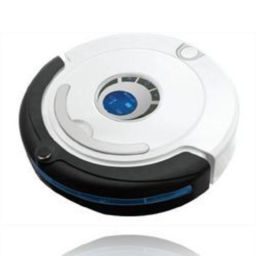Aspirateur-robot - i Wip 600 Aspirateur Robot Blanc et Noir Programmable Autonomie 1h15 | Livr Avec Tlcommande et Mur Virtuel