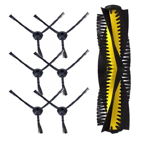 Aspirateur robot pieces 6 pieces brosse laterale + 1 pieces brosse princiPLe pour Chuwi ILIFE V7 V7S v7s pro kitfort KT520 Robot aspirateur Turbo brosse