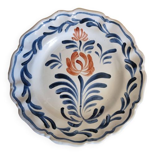 Assiette Ancienne En Faience Daposangouleme Le Renoleau Bleu