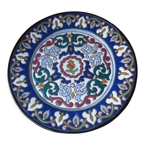Assiette Ancienne En Faience Dcor Bleu Estampill Aalvarez Plat De Service Plat Apritif Bleu