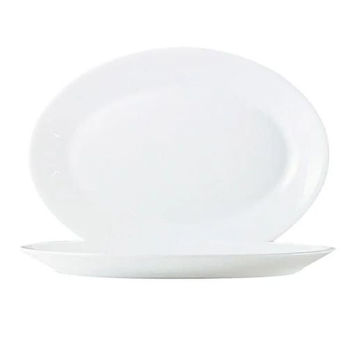 Assiette Arcoroc - 25251 - Hotel Blanc Uni 6 Assiettes Plates Ovale