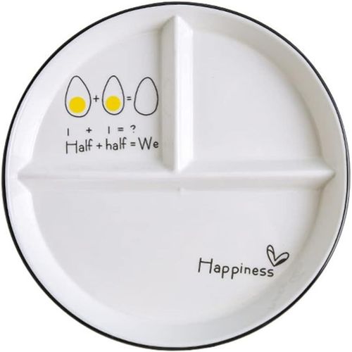 Assiettes En Porcelaine Assiettes Divises Assiette Compartiment Adulte Diet Assiettes Plates De Table Assiettes  Salade