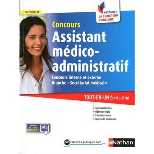 Concours Assistant Mdico-Administratif - Cat. B : Epub 3 Fl - Ifp  