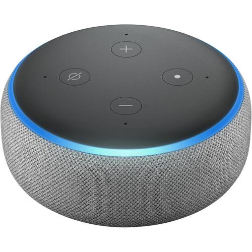 Assistant vocal Amazon Echo Dot (3me gnration) avec Alexa - Tissu gris chin