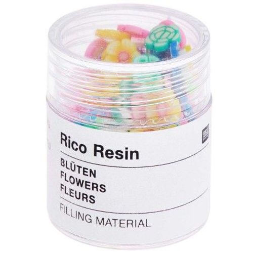 Assortiment Fleurs En Matriau De Remplissage Pour Rsine - Ajoutez Une Touche De Nature  Vos Crations - Rico Design Multicolore