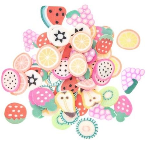 Assortiment Fruits En Matriau De Remplissage Pour Rsine - Ajoutez Une Touche De Fracheur  Vos Crations - Rico Design Multicolore