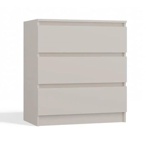Aster T3 | Commode Chambre-Bureau-Salon 77x70x40 - 3 Tiroirs Beige