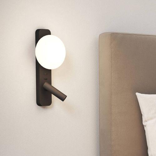 Astro Zeppo Reader Applique Avec Liseuse Noire