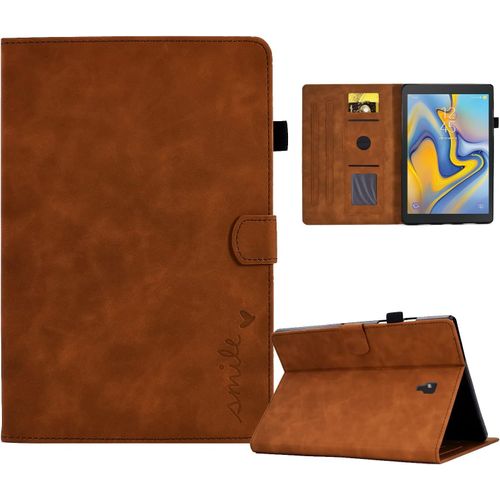 Aswant Coque Compatible Avec Samsung Galaxy Tab A 10.5 2019 Sm-T590 Sm-T595 Sm-T597, Pu Cuir Coque Tablette Samsung Galaxy Tab A, Avec Fonction Support Etui Samsung Galaxy Tab A (Marron)