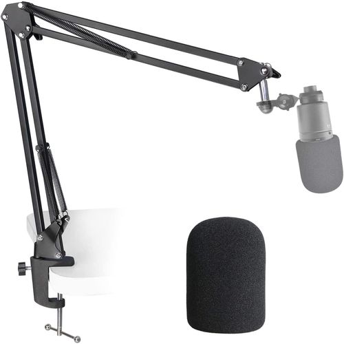 At2020 Support De Micro Avec Bonnette - Pied De Micro Avec Anti Pop En Mousse Pour Audio Technica At2020 At2020 Usb + Microphone At2035 Par[X255]