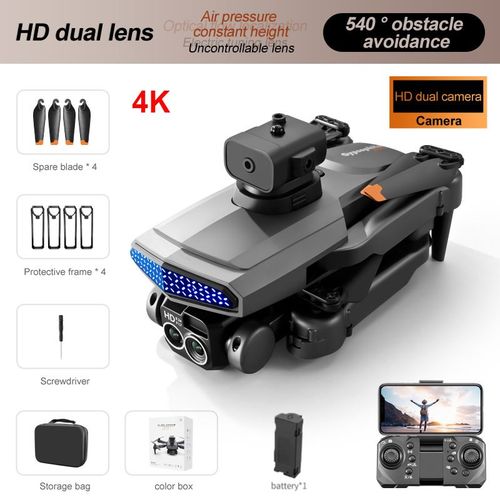 Ata Jia-Drone Professionnel D6 4k 8k 5g Hd,Camear Rc Quadcopter,Hlicoptre,Wifi Fpv,Avion Tlcommand,Cadeau De Nol,Jouets Rc - Type 4k Black Dual-1b
