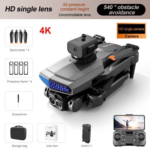 Ata Jia-Drone Professionnel D6 4k 8k 5g Hd,Camear Rc Quadcopter,Hlicoptre,Wifi Fpv,Avion Tlcommand,Cadeau De Nol,Jouets Rc - Type 4k Black Single-1b