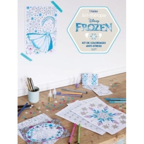 Disney Frozen - Kit De Coloriages Anti-Stress   de Hachette Pratique  Format Broch 