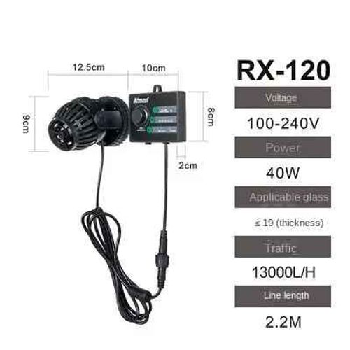 Atman Aquarium Vague Pompe Corail Rx-40 Rx-80 Rx-120 Petite Pompe  Dbit Pompe Submersible Conversion De Frquence Rglable - Type Rx-120-Eu Adapter 110-240v