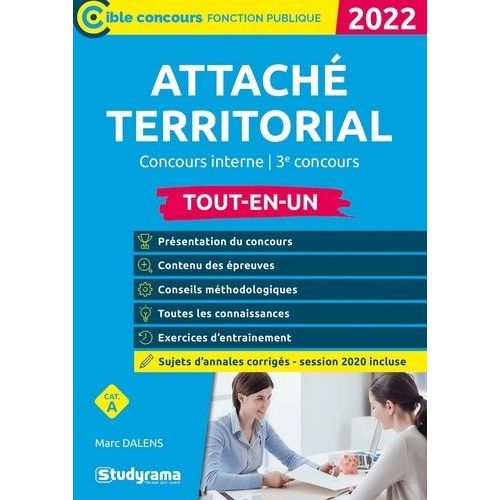 Attach Territorial Tout-En-Un - Concours Interne Et 3e Concours    Format Grand Format 