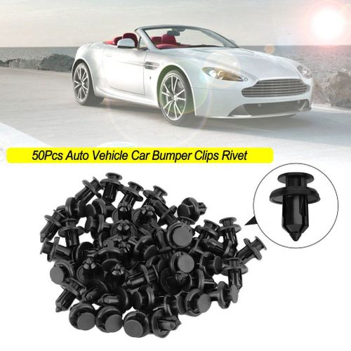 Attaches Universelles Mixtes Pour Pare-Choc De Voiture, 50 Pices, Clips De Retenue, Rivet, Doublure De Garde-Boue Pour Panneau De Porte, Adaptes  Toutes Les Voitures