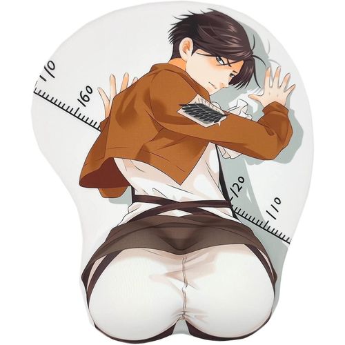 Attack On Titan Levi Anime Tapis de souris avec repose-poignet Gaming 3d Tapis de souris 2way Skin (levi-2)