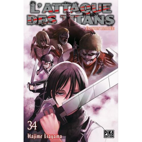 Attaque Des Titans (L') - Edition Collector - Tome 34    Format Tankobon 