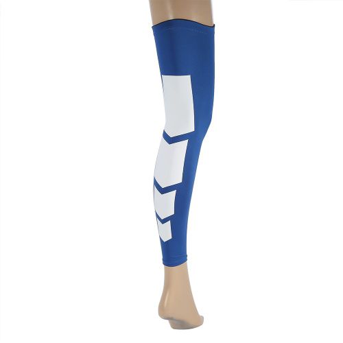 Attelle De Compression A Manches Longues Pour Mollet, Ideale Pour La Course A Pied (Bleu, Taille L)