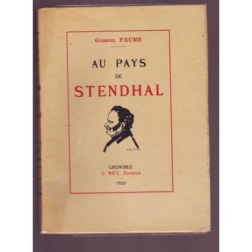 Au Pays De Stendhal   de gabriel faur  Format Broch 