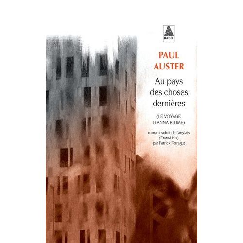 Au Pays Des Choses Dernires - Le Voyage D'anna Blume   de Auster Paul  Format Poche 