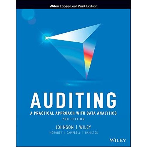 Auditing: A Practical Approach With Data Analytics   de Wiley, Laura Davis  Format Broch 
