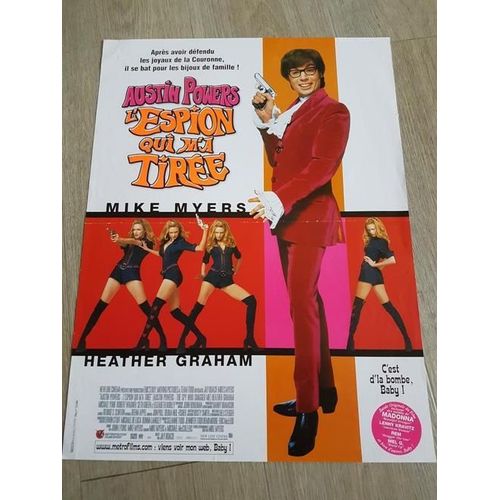 Austin Powers 2 : L Espion Qui M?A Tire De Mike Myers Avec Mike Myers, Heather Graham... - Affiche Originale De Film Format 120 X 160 Cm