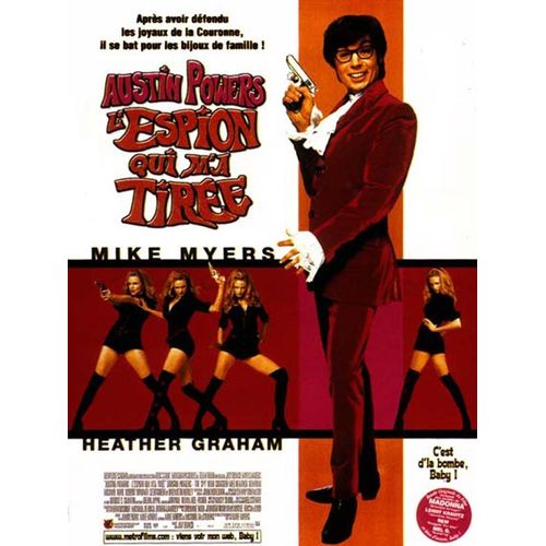 Austin Powers - L'espion Qui M'a Tire De Jay Roach Avec Mike Myers, Heather Graham... - Affiche Originale De Film Format 120 X 160 Cm